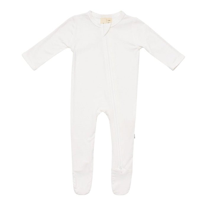 Soft Bamboo Rayon Zippered Baby Footie with Grips for 6-12 Months – Modern Earthy Colors, Stretchy and Breathable Design 2