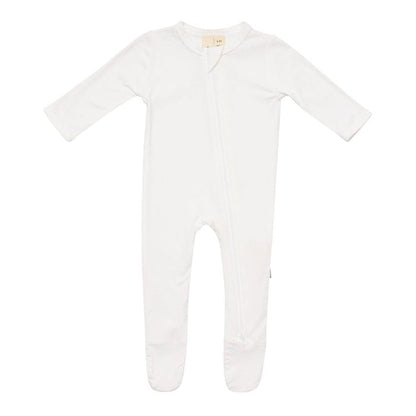 Soft Bamboo Rayon Zippered Baby Footie with Grips for 6-12 Months – Modern Earthy Colors, Stretchy and Breathable Design 2