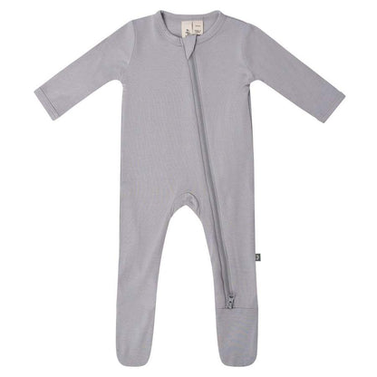 Soft Bamboo Rayon Zippered Baby Footie with Grips for 6-12 Months – Modern Earthy Colors, Stretchy and Breathable Design 4