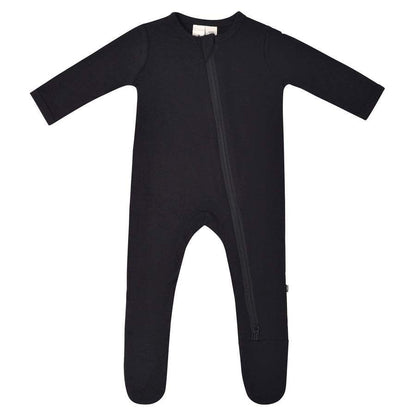 Soft Bamboo Rayon Zippered Baby Footie with Grips for 6-12 Months – Modern Earthy Colors, Stretchy and Breathable Design 5