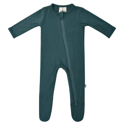 Soft Bamboo Rayon Zippered Baby Footie with Grips for 6-12 Months – Modern Earthy Colors, Stretchy and Breathable Design 7