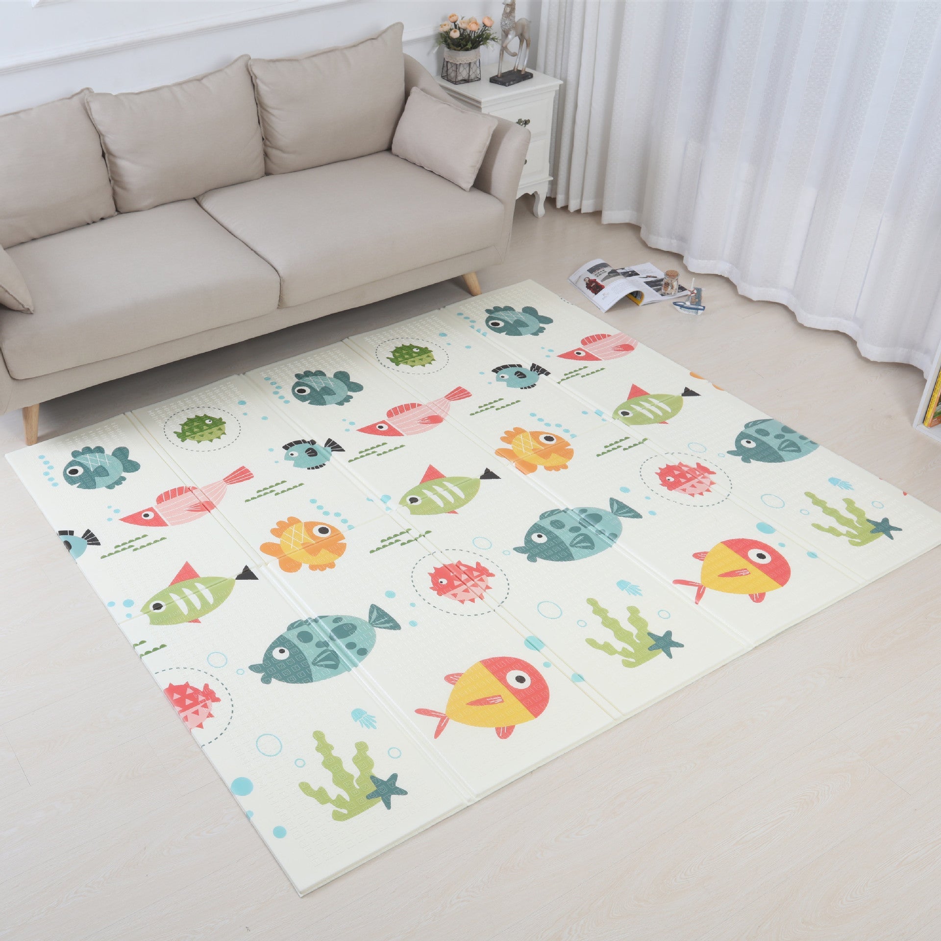 Soft Foam Baby Play Mat for Playpen – Safe, Comfortable, and Easy to Clean, 60 x 40 Inches 1