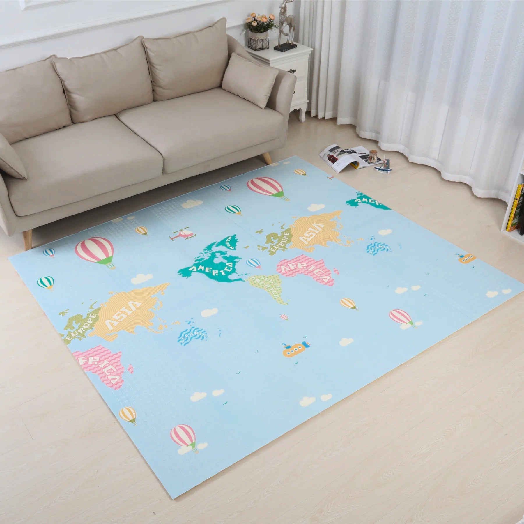 Soft Foam Baby Play Mat for Playpen – Safe, Comfortable, and Easy to Clean, 60 x 40 Inches 7