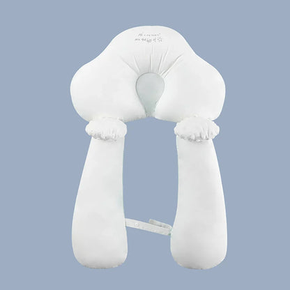 Soft Organic Cotton Baby Pillow - Adjustable U-Shape Neck Support for Safe Sleep and Proper Head Shaping 3