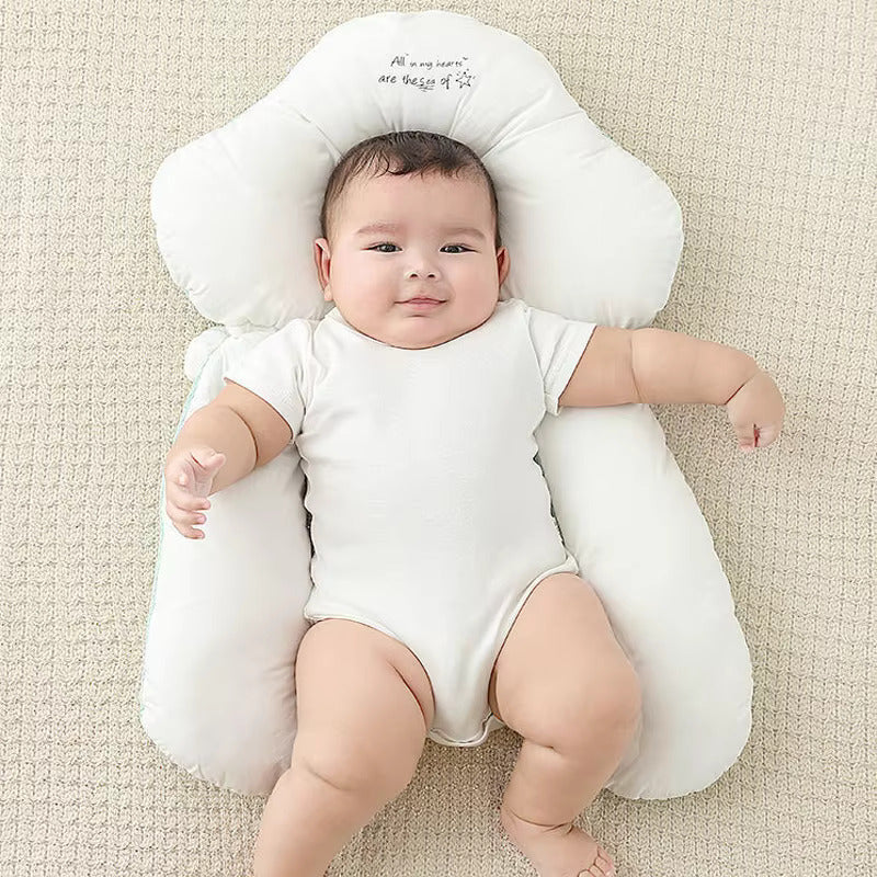 Soft Organic Cotton Baby Pillow - Adjustable U-Shape Neck Support for Safe Sleep and Proper Head Shaping 4