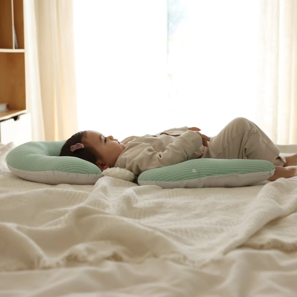 Soft Organic Cotton Baby Pillow - Adjustable U-Shape Neck Support for Safe Sleep and Proper Head Shaping 5