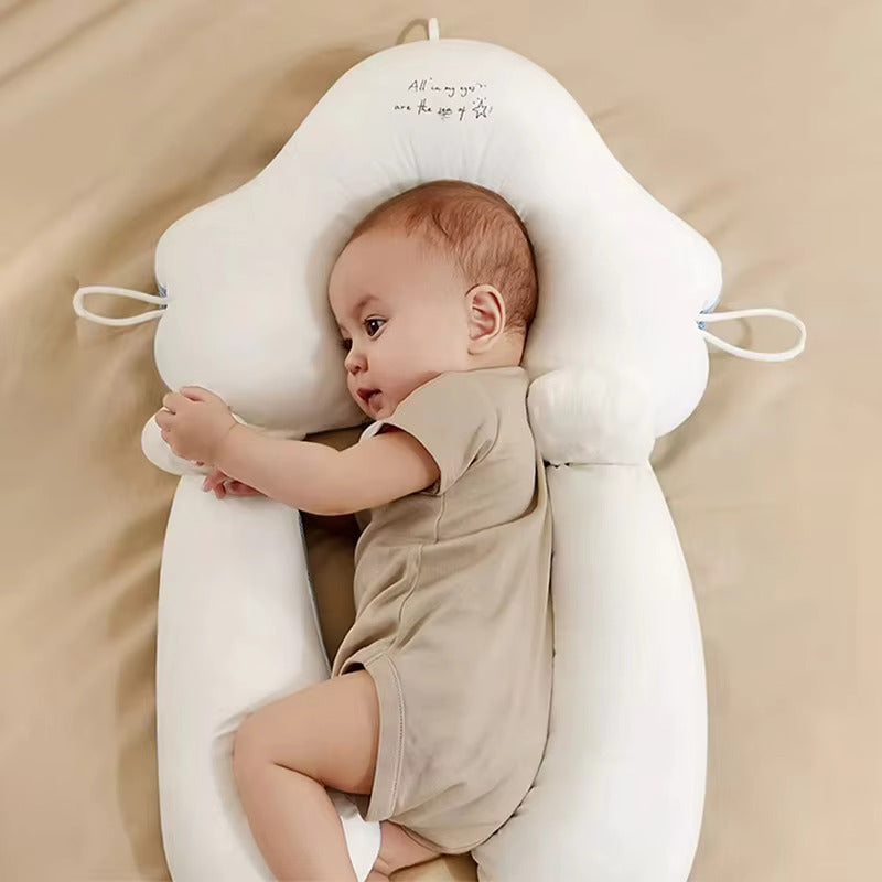 Soft Organic Cotton Baby Pillow - Adjustable U-Shape Neck Support for Safe Sleep and Proper Head Shaping 6