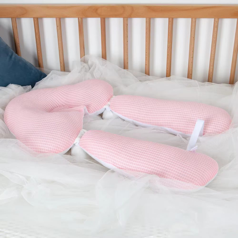 Soft Organic Cotton Baby Pillow - Adjustable U-Shape Neck Support for Safe Sleep and Proper Head Shaping 7