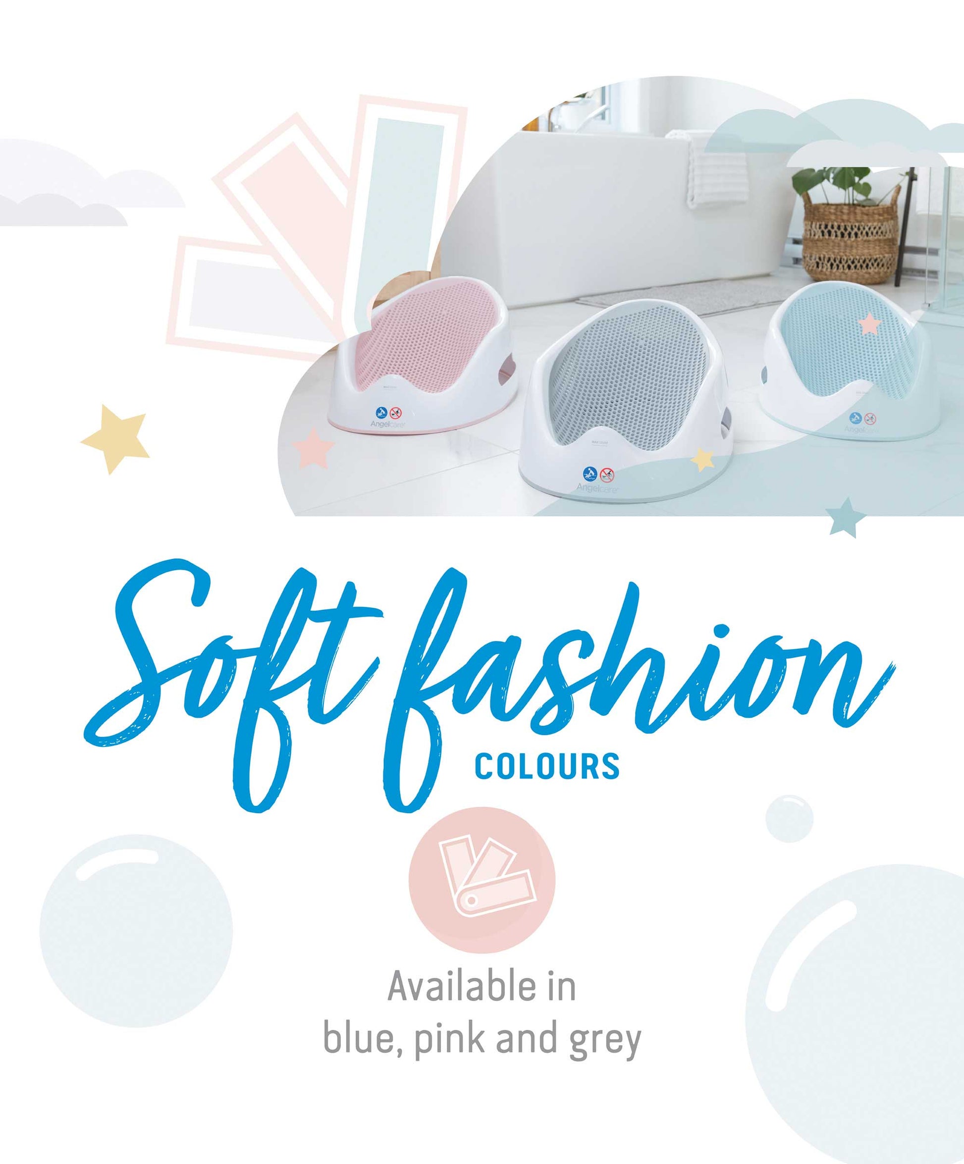 Soft Touch Baby Bath Support for Infants – Comfortable and Safe Design with Suction Cups, Grey 6