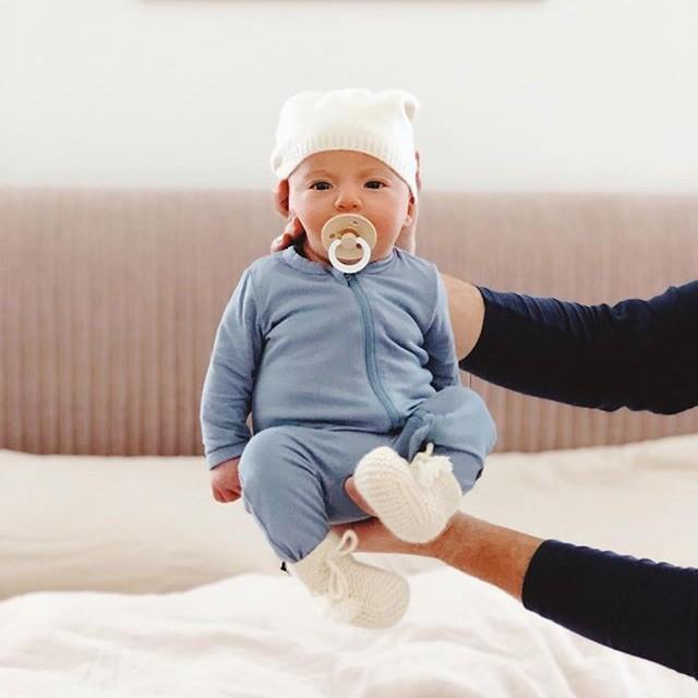Soft Zippered Baby Romper in Bamboo Rayon – Comfortable Infant Romper for Easy Diaper Changes, Newborn to 12 Months, Modern Colors 5