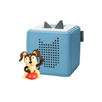Toniebox Starter Set – Light Blue Audio System for Kids with Favorite Children's Songs and Charging Station 0