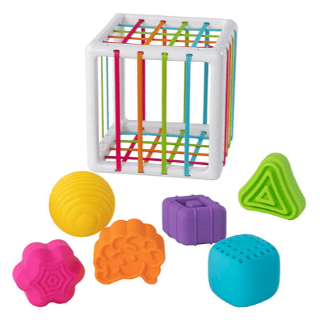 Unique Shape Exploration Baby Toy with Textured Blocks – Best Infant Development Toy for Sensory Play 0