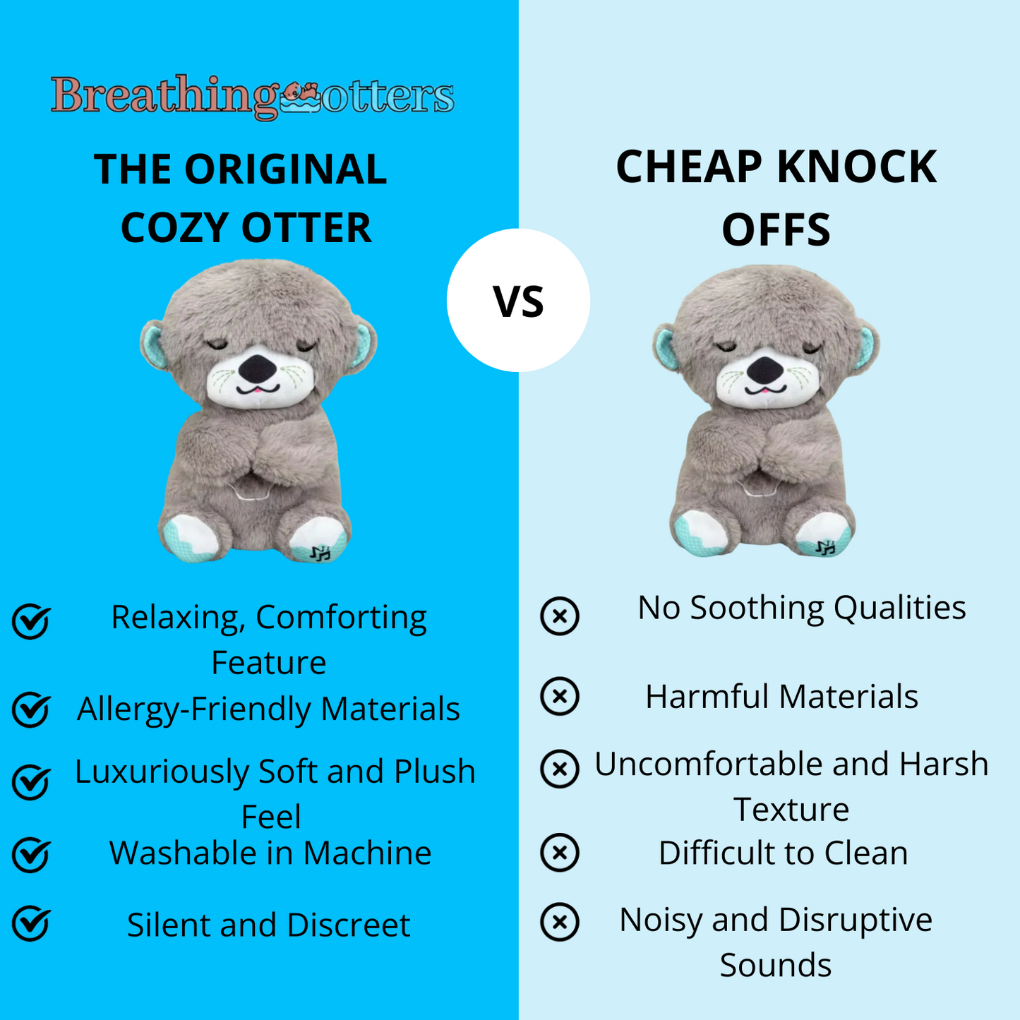  Breathing Otter – Sleep Plush Toy – Soothe and Snuggle - Cozy Otter Soft