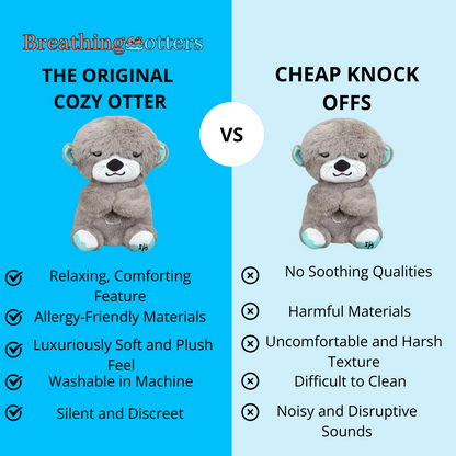  Breathing Otter – Sleep Plush Toy – Soothe and Snuggle - Cozy Otter Soft