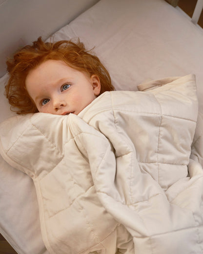 Weighted Blanket for Kids – Soft Sleep Aid for Ages 1 to 7 with Optimal Weight Distribution and Safe Cell System 1