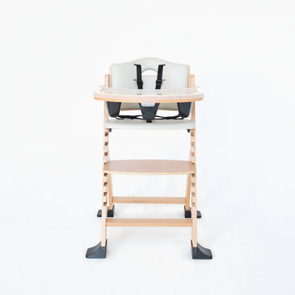 Wooden Adjustable Baby High Chair with EZ-Seat Technology – Sustainable Beechwood Design for All Ages 1