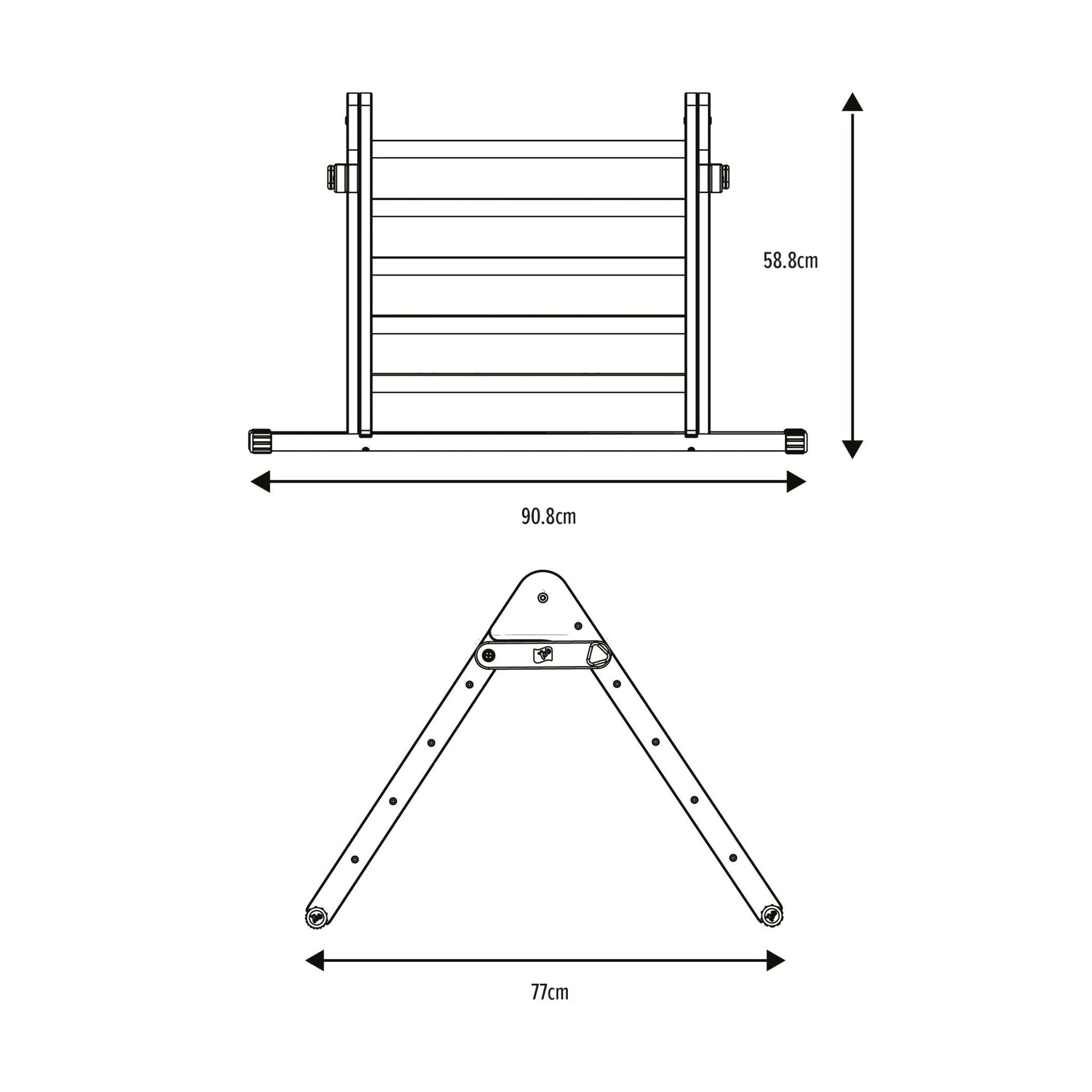 Wooden Climbing Frame Triangle for Toddlers – Eco-Friendly Montessori Indoor Play Equipment with Foldable Design and Anti-Slip Feet 7