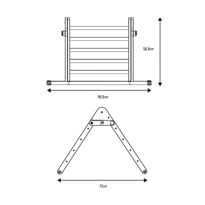 Wooden Climbing Frame Triangle for Toddlers – Eco-Friendly Montessori Indoor Play Equipment with Foldable Design and Anti-Slip Feet 7