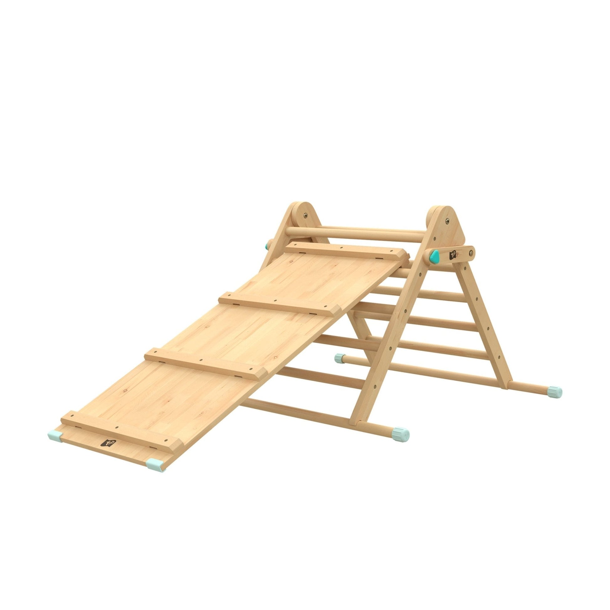 Wooden Climbing Frame with Slide – Indoor Pikler Style Triangle Set for Children’s Active Play, FSC Certified Safe Design 3