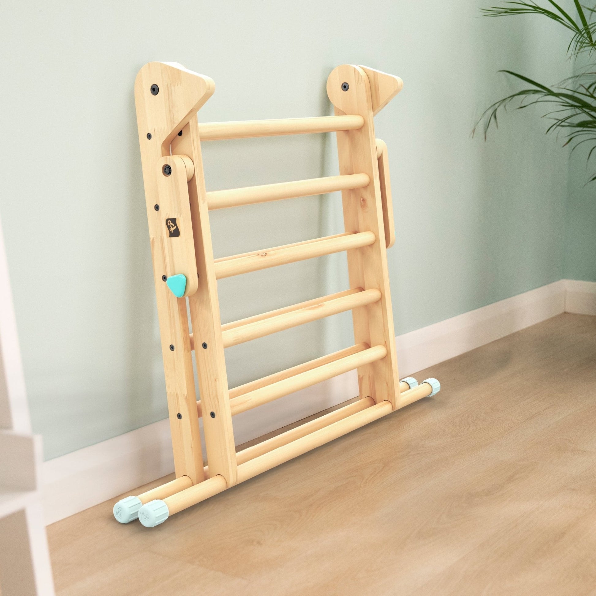 Wooden Climbing Frame with Slide – Indoor Pikler Style Triangle Set for Children’s Active Play, FSC Certified Safe Design 7